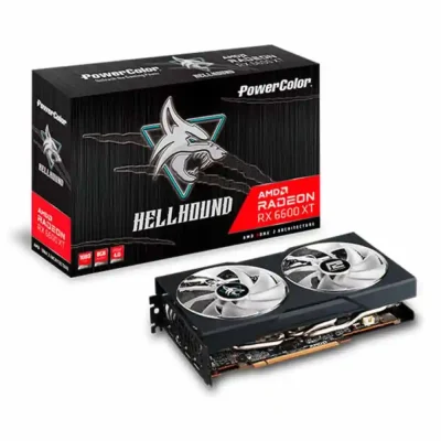 مشخصات و خرید کارت گرافیک پاورکالر مدل RX 6600XT Hellhound 8G GDDR6