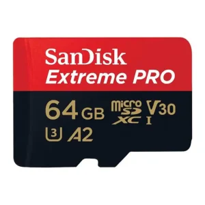 مشخصات و خرید کارت حافظه microSDXC سن دیسک Extreme PRO A2 UHS-I U3 ظرفیت 64 گیگابایت
