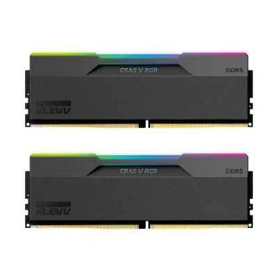 مشخصات و خرید رم دسکتاپ DDR5 کلو 6000MHz مدل Klevv Cras V RGB ظرفیت 2×16 گیگابایت