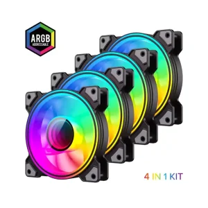 مشخصات و خرید فن کیس گیمینگ گیم‌ مکس DRH400 بسته 4 عددی