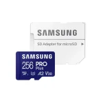 مشخصات و خرید کارت حافظه MicroSDXC سامسونگ مدل Samsung PRO PLUS UHS-I U3 A2 V30 ظرفیت 256 گیگابایت